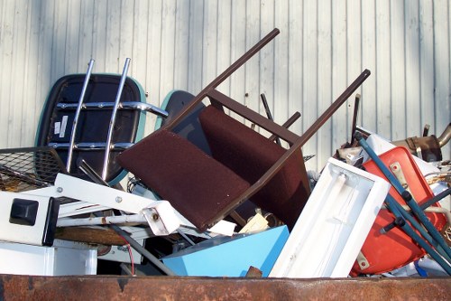 Recycling center in Tulse Hill handling furniture